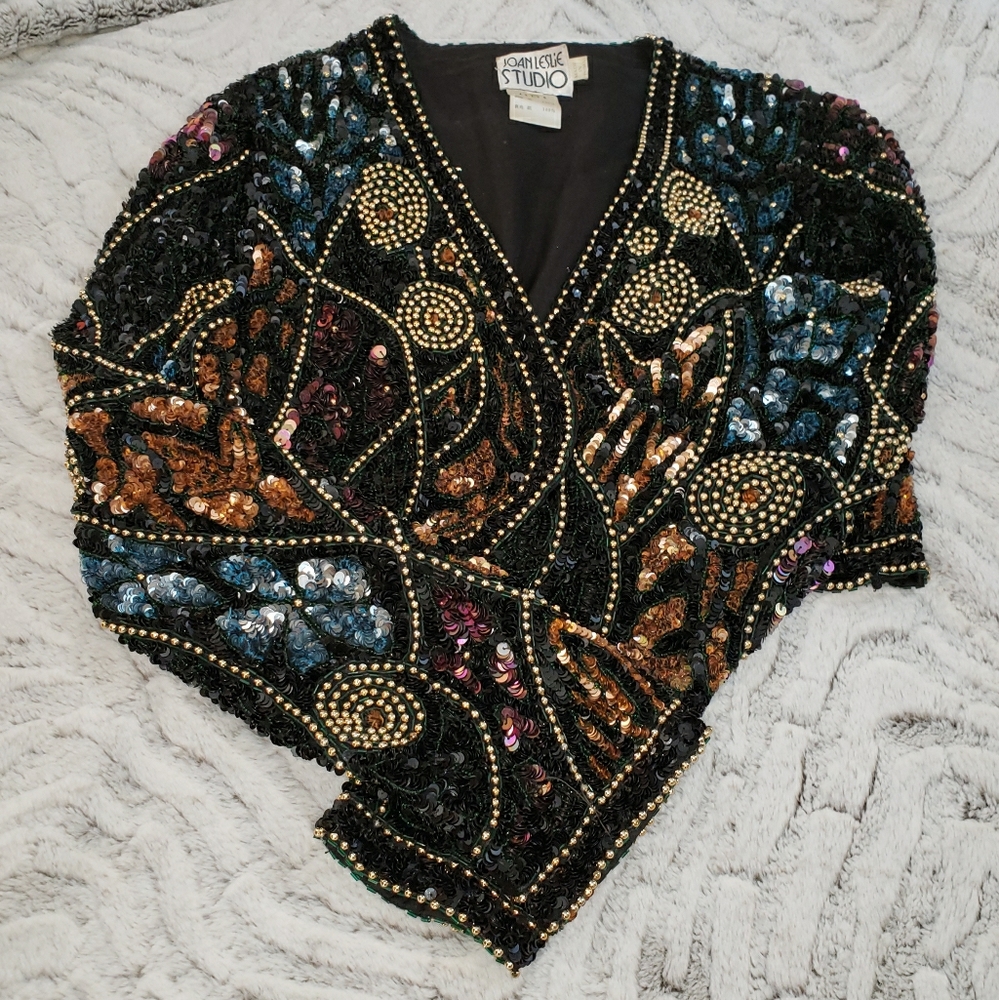 Beaded & Sequined Bolero Jacket